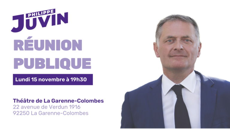 Inscrivez-vous à ma réunion publique – lundi 15 novembre à 19h30