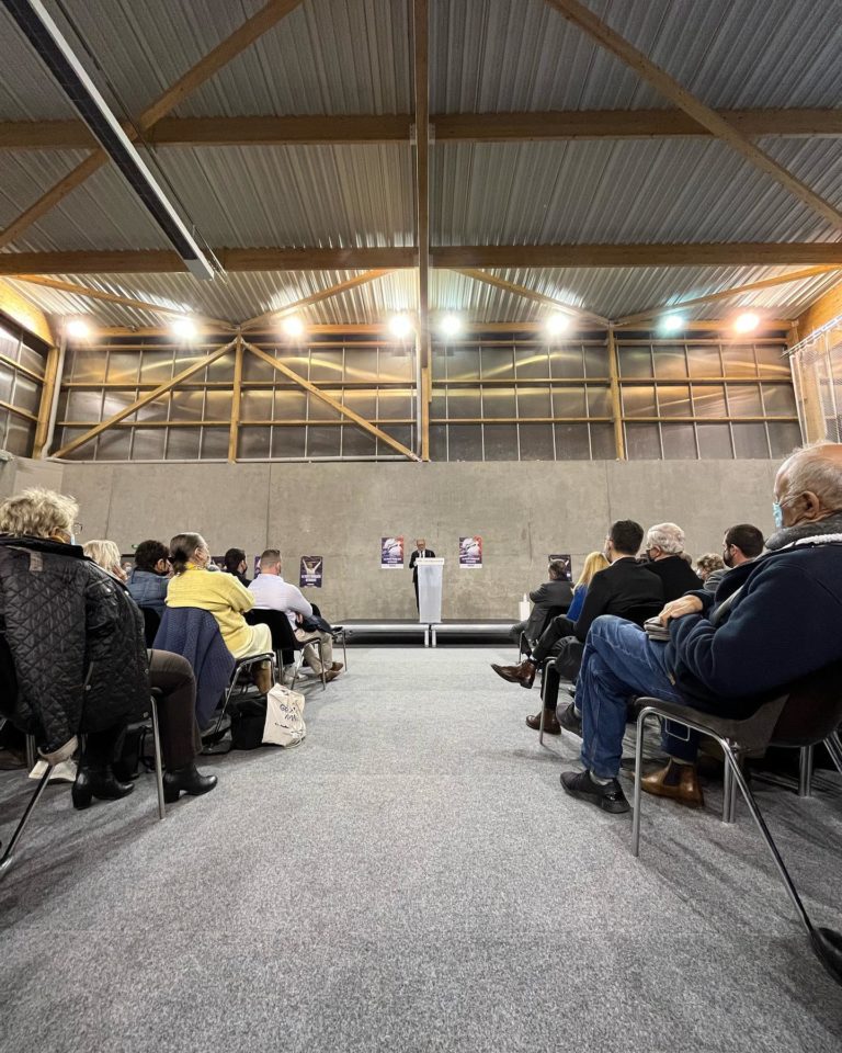 Avec Xavier Bertrand à Vendargues pour présenter le programme de Valérie Pécresse