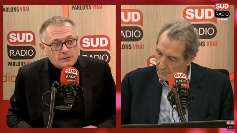 J’étais l’invité de Sud Radio – 6 janvier